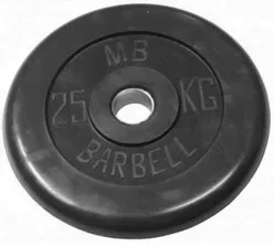 Диск обрезиненный MB Barbell MB-PltB26-25