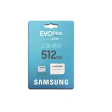 Карта памяти MicroSDXC 512GB Samsung Class 10 Evo Plus U1 (R/W 130 MB/s) + SD адаптер (MB-MC512KA/KR)