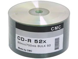 Диск CD-R, CMC 700 MB 52x (Bulk), 50 шт