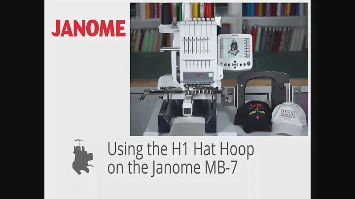 Janome MB7 can embroider baseball hats with the Hat Hoop