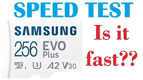 SAMSUNG EVO Plus Micro SD CARD - SPEED TEST & Review
