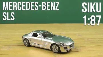 Распаковка Siku 1:87 Mercedes SLS Серый 1445