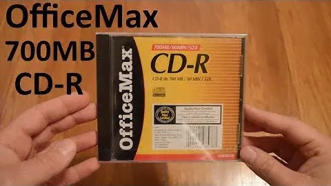 Unboxing OfficeMax 700MB CD-R